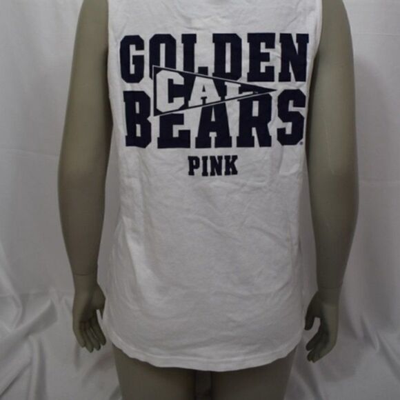 PINK Cal State Bears White Pocket Tank Top NWT - Picture 4 of 4